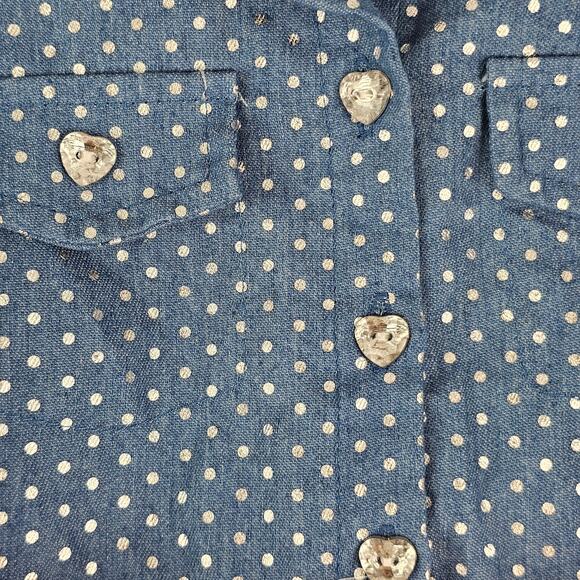 Girls Size 6 Party Dress Little Lass Polka Dot Top Striped Tulle BELT FLAW - NEW - Picture 5 of 11